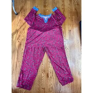 Duluth Trading Co. Stretch Modal 3X Pajama Set Cabincore Naturecore Cozy